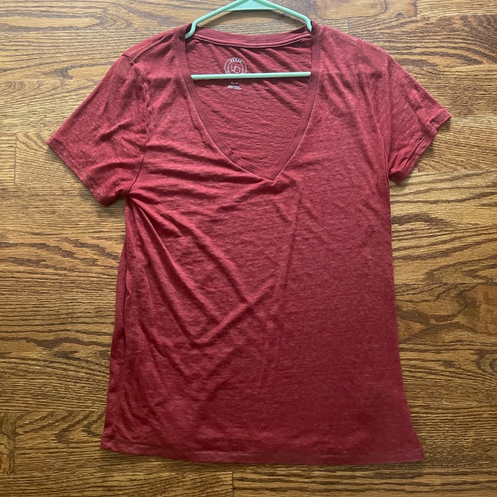 Urban Outfitters Oversized Scarlet V-Neck Tee